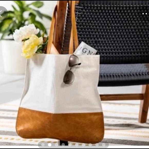 Hearth & Hand Handbags - Hearth and Hand White Tote Bag